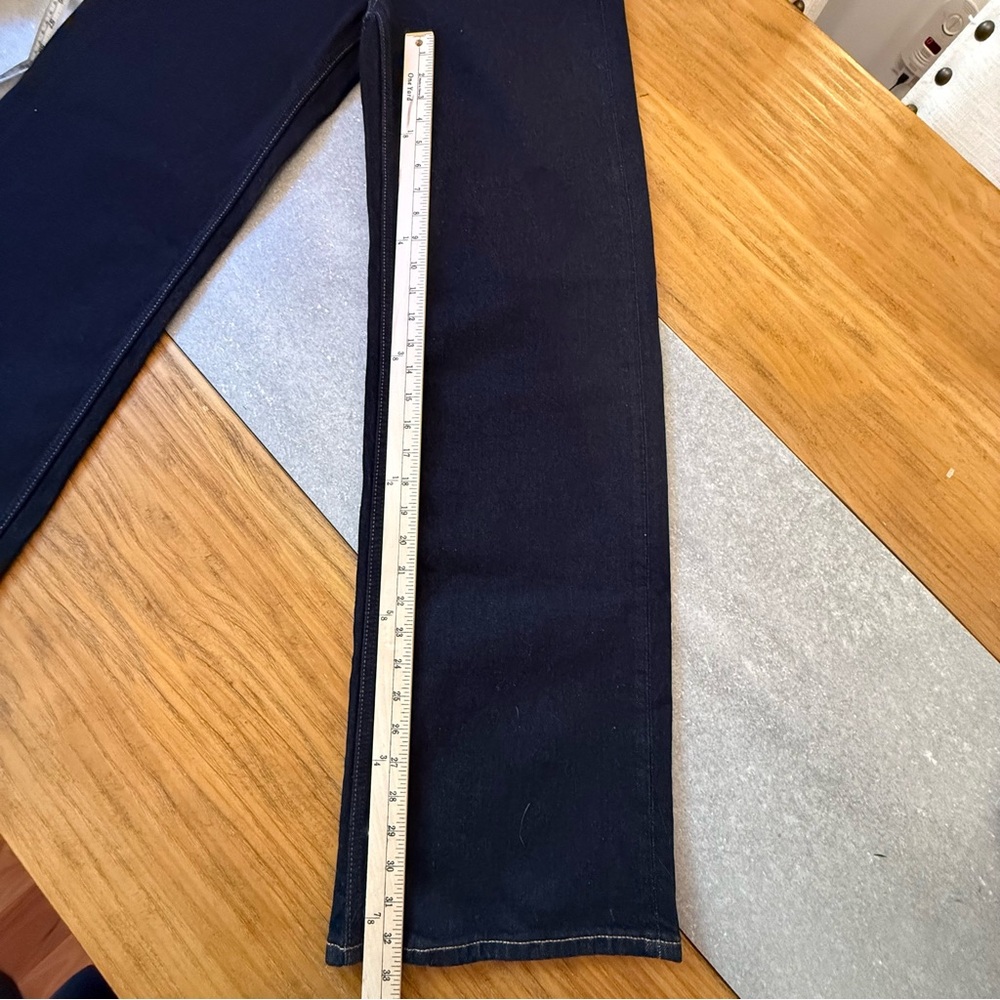 Banana Republic The Icon Classic Wide-Leg Jeans Dark Indigo Size 28L (6 US) - Picture 10 of 12